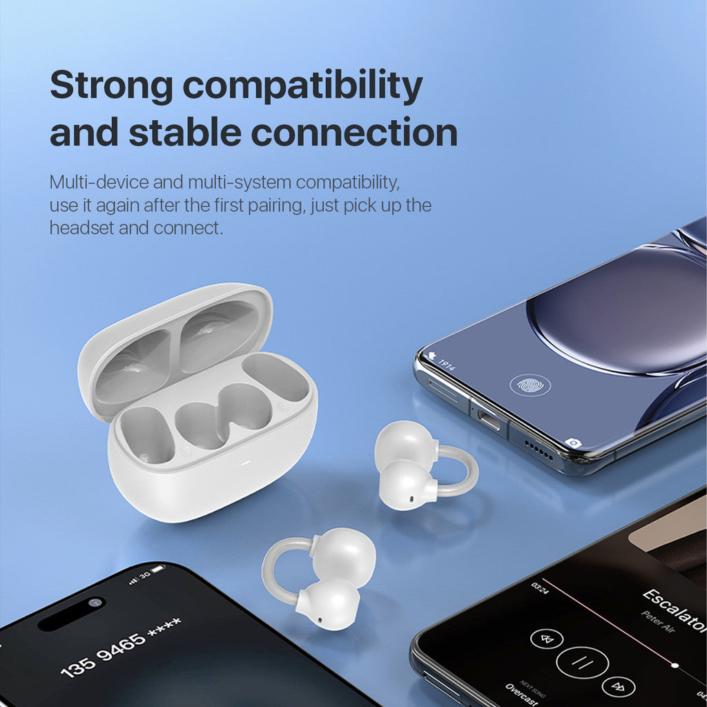 KiiP Wireless DTH12 OWS Ear Clip Earphone Bluetooth TWS AI Noise Cancellation Stereo