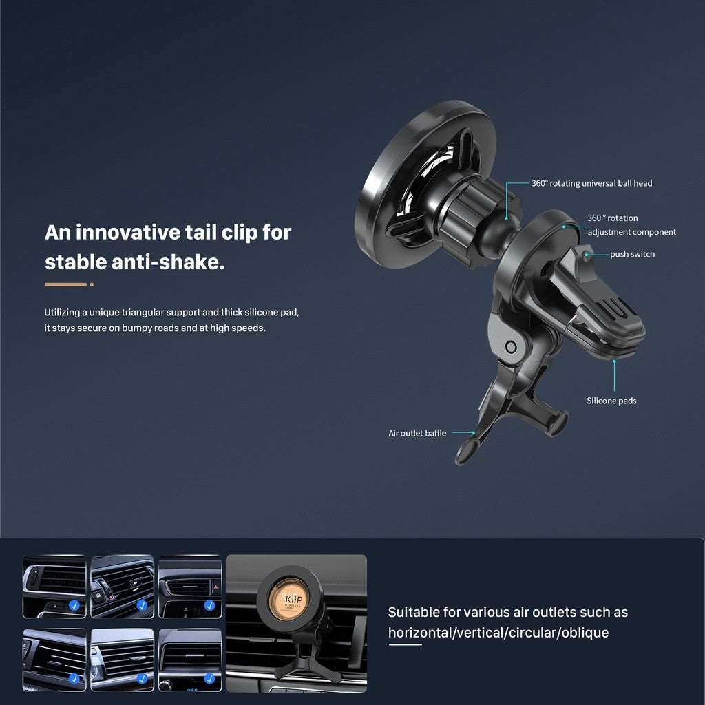 KiiP MCH03 Magnetic Car Phone Holder AC Air Vent Mobil