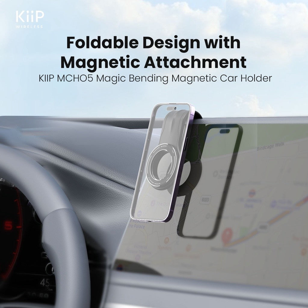 KiiP MCH05 Magnetic Car Phone Holder Dashboard Mobil Magnet Foldable