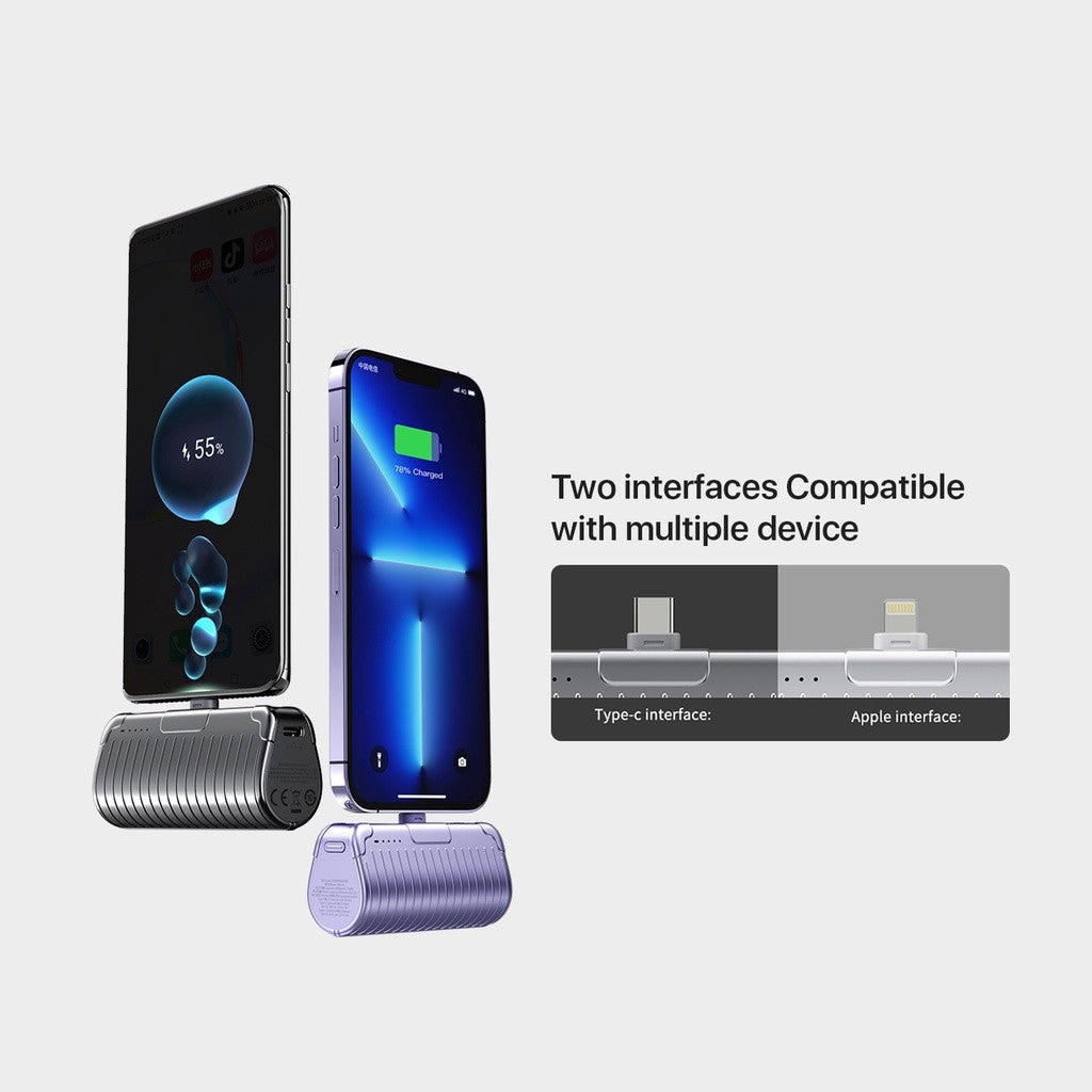 KiiP Mini Power Bank Fast Charging PD 20W 2in1 Phone Holder 5000mAh