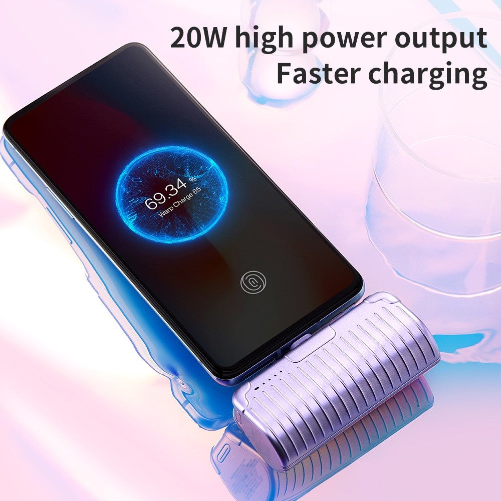 KiiP Mini Power Bank Fast Charging PD 20W 2in1 Phone Holder 5000mAh