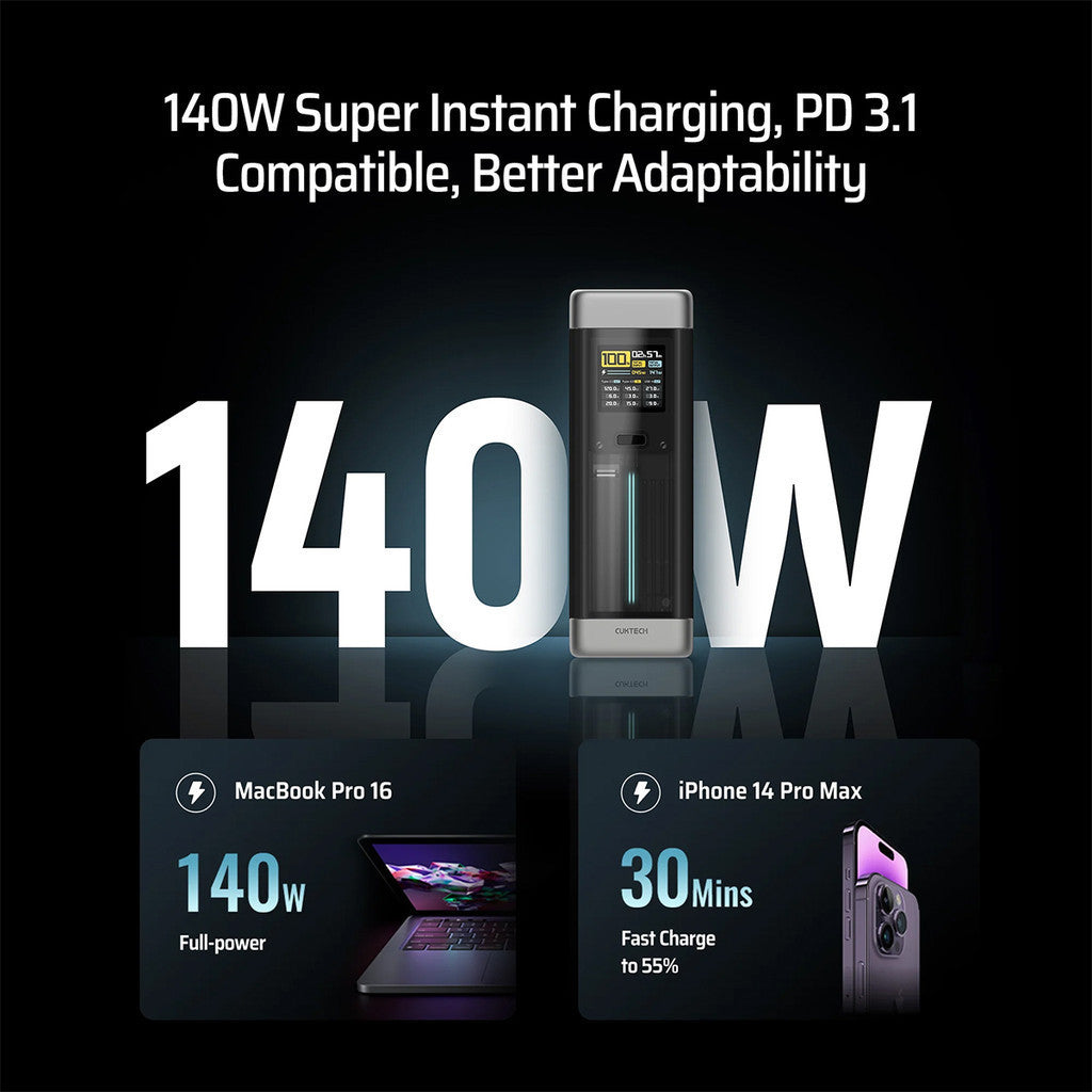 KiiP x Cuktech P23 Power Bank 25000mAh 210W USB Type-C Fast Charging