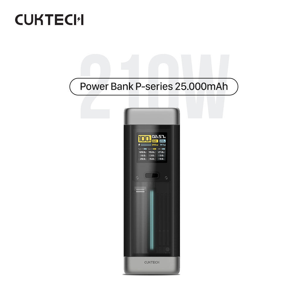 KiiP x Cuktech P23 Power Bank 25000mAh 210W USB Type-C Fast Charging