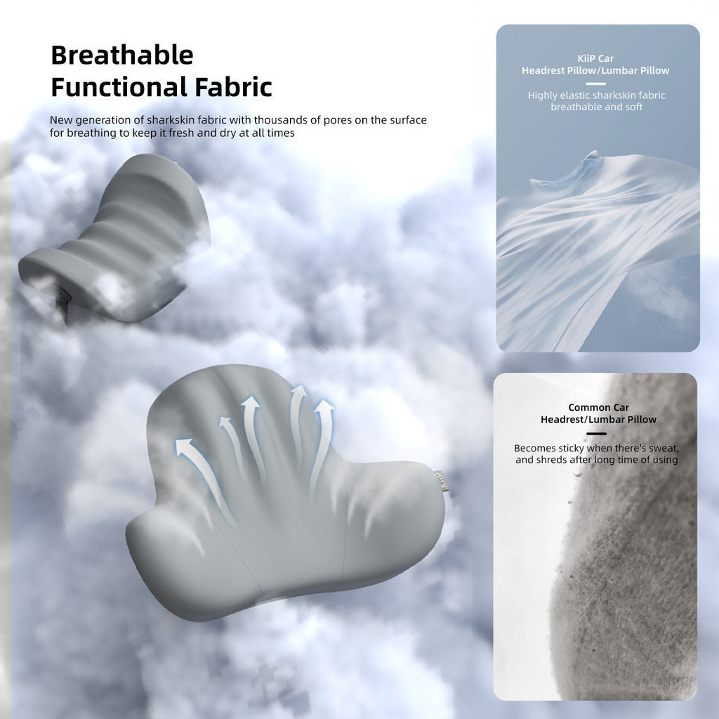 KiiP Car Headrest Bantal Mobil Bantal Sandaran Kepala Car Lumbar Pillow Bantal Sandaran Punggung