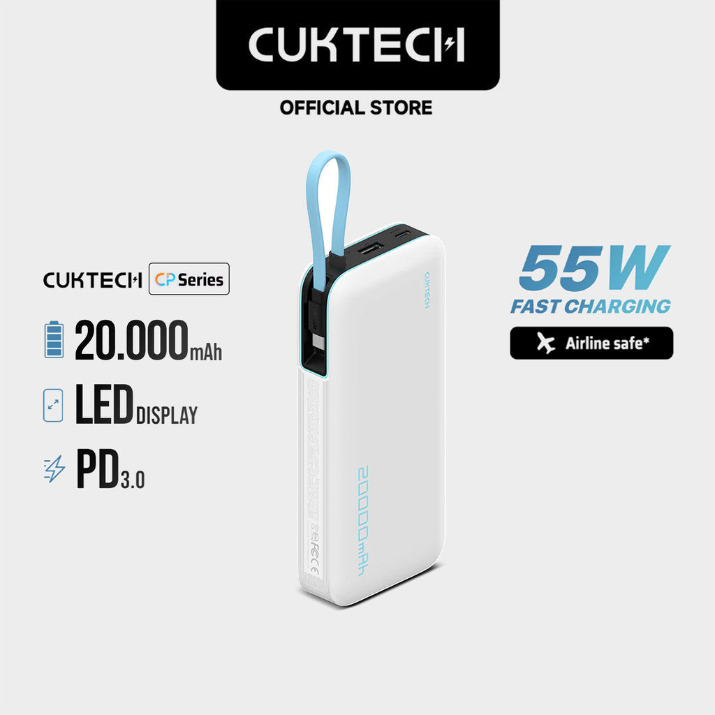 KiiP x Cuktech CP253L Power Bank 20000mAh 55W USB Type-C Fast Charging