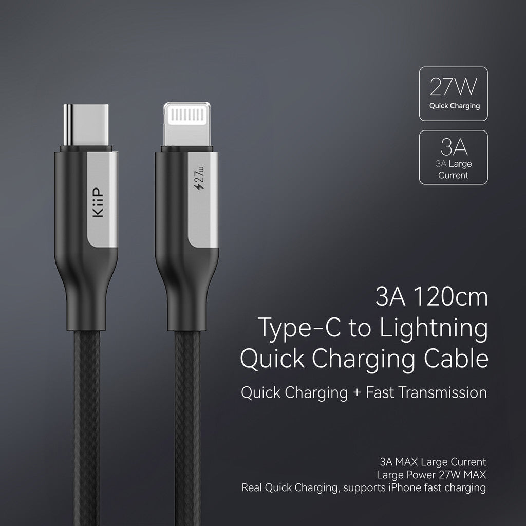 KiiP Magnetic Cable CMTL120 Fast Charging Kabel Data Type-C to Lightning PD 27W