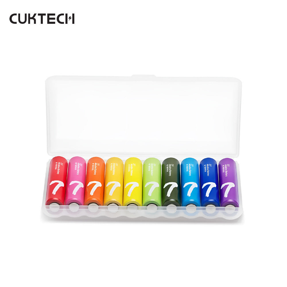 KiiP x Cuktech ZMI Rainbow Alkaline Dry Battery AA Baterai Pack AAA 10pcs 1.5V