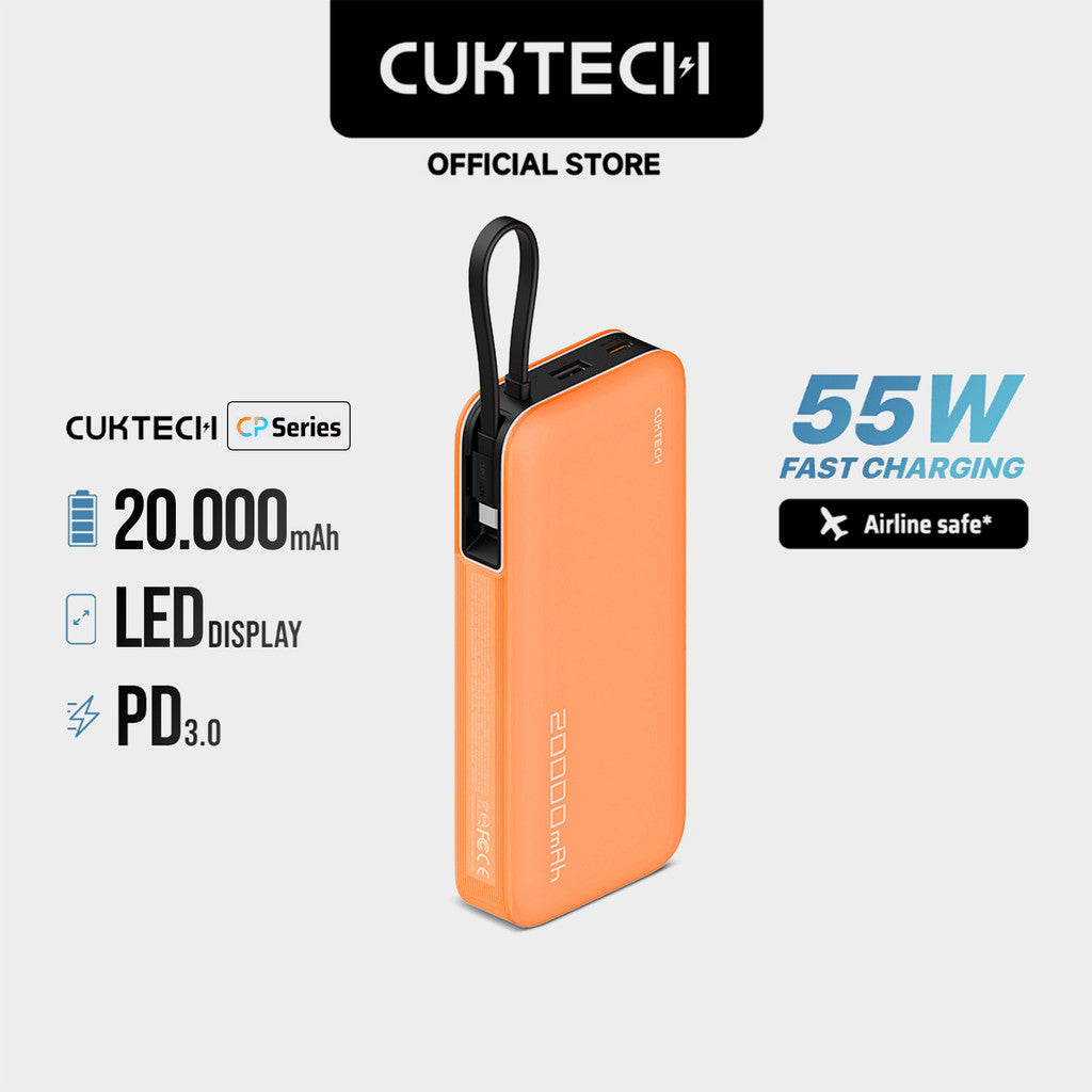 KiiP x Cuktech CP253L Power Bank 20000mAh 55W USB Type-C Fast Charging