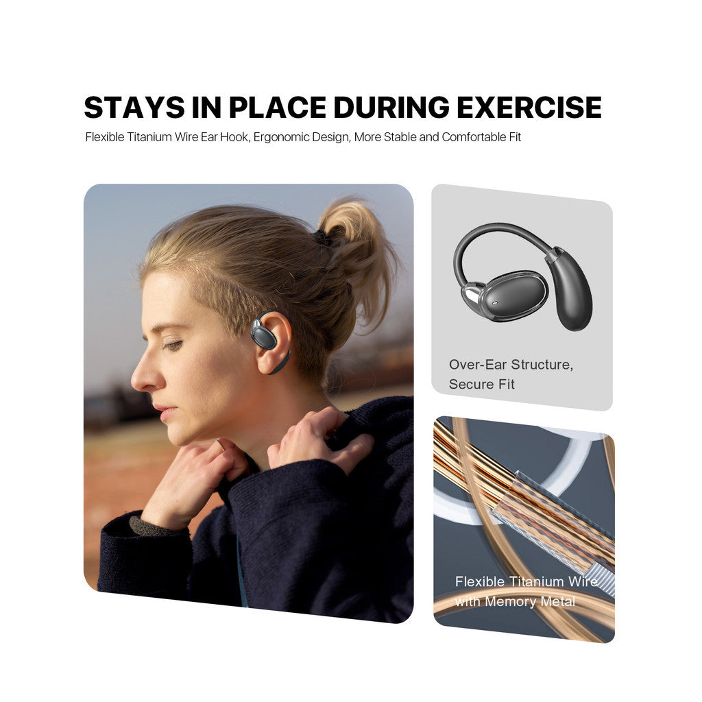 KiiP Wireless DTH5PRO Ows Open Ear Tws Earhook Earphone HiFi
