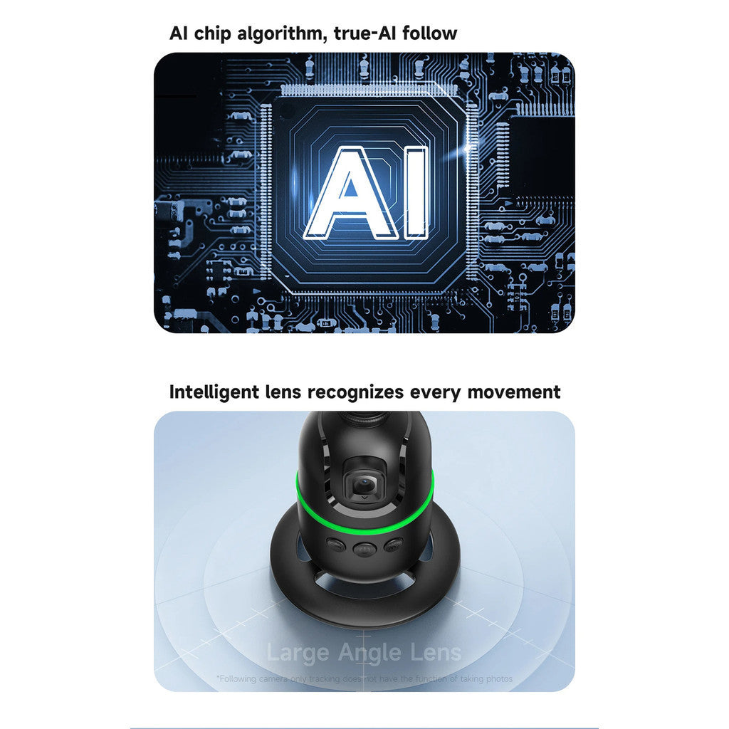 KiiP P03 AI Selfie Smart Auto Face Tracking Phone Holder 360 Degree Rotation