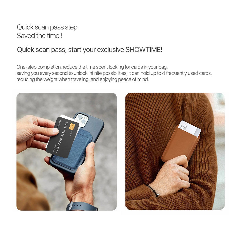 KiiP M2 Magnetic Phone Card Holder Magsafe Wallet Slim Dompet Kartu Stand HP