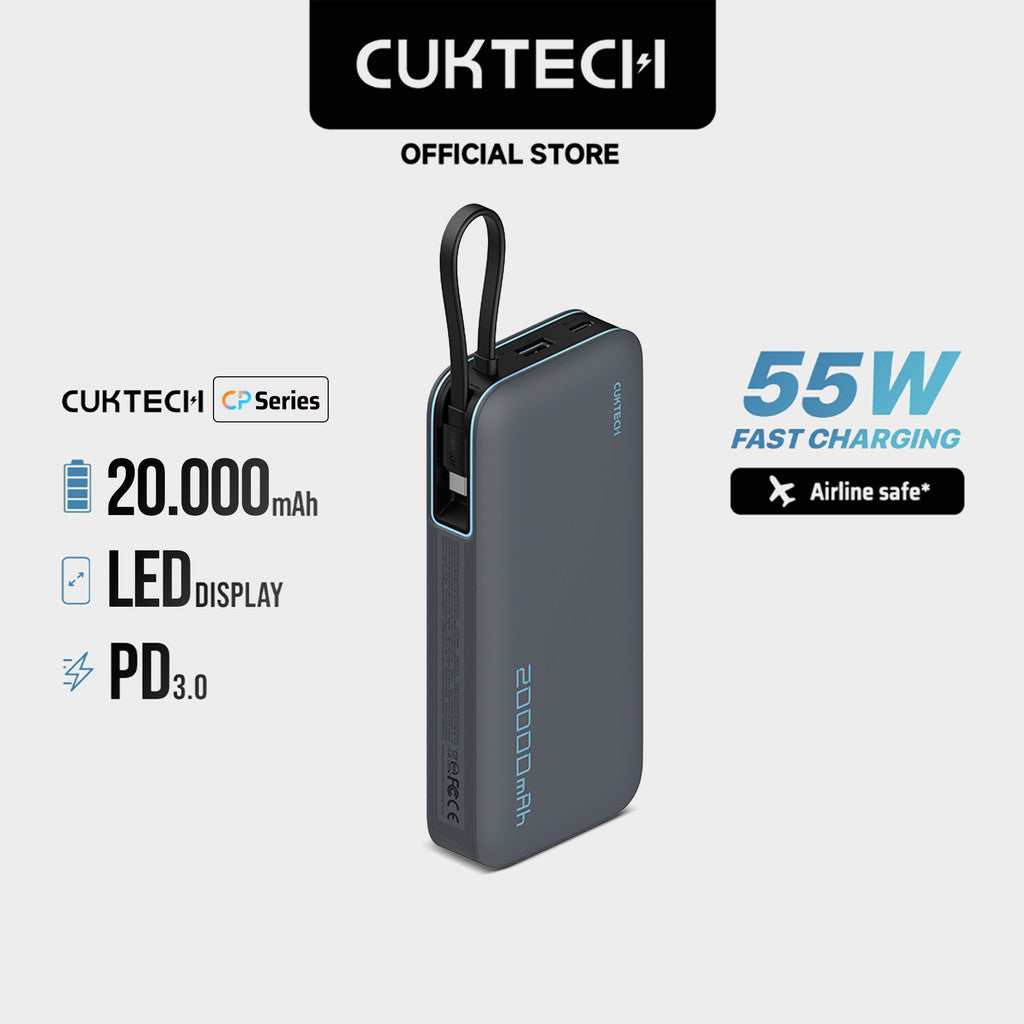KiiP x Cuktech CP253L Power Bank 20000mAh 55W USB Type-C Fast Charging