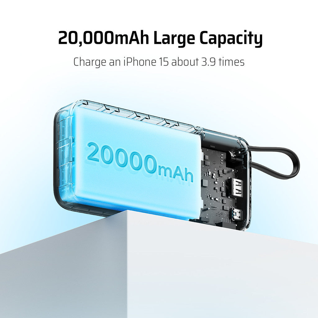 KiiP x Cuktech CP253L Power Bank 20000mAh 55W USB Type-C Fast Charging