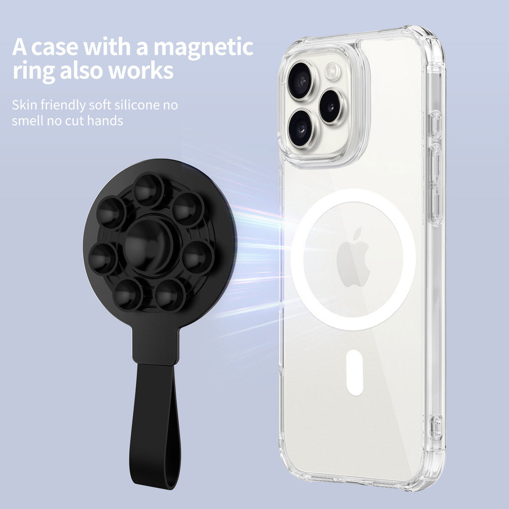 KiiP M3 Suction Cup Magnetic Phone Ring Holder Minimalis