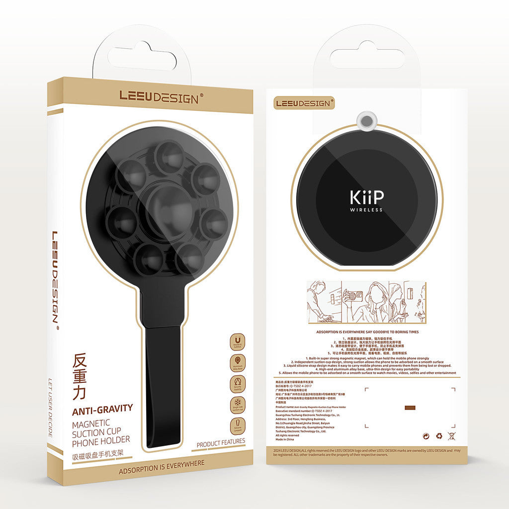 KiiP M3 Suction Cup Magnetic Phone Ring Holder Minimalis