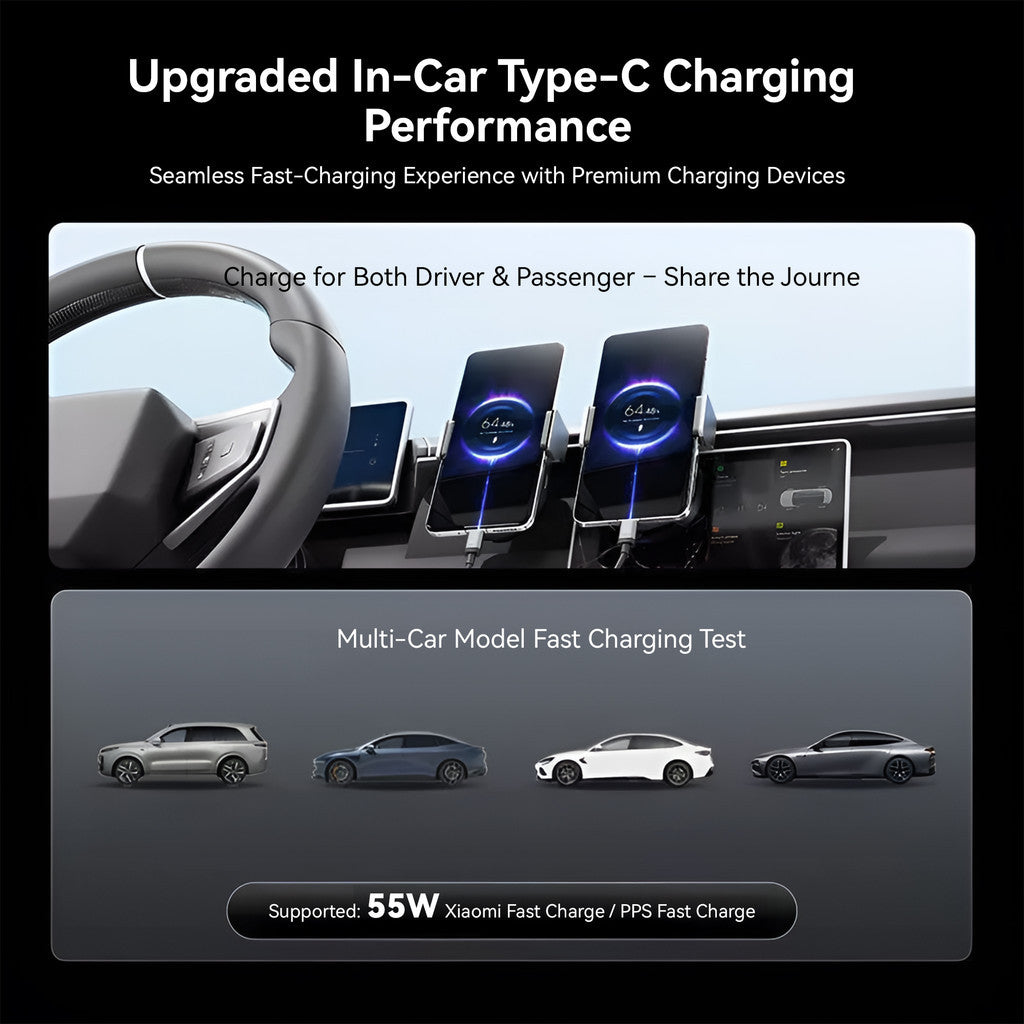 KiiP x Cuktech 10 C2C515 Kabel Data 2in1 100W PD3.0 PP3 QC4 Fast Charging