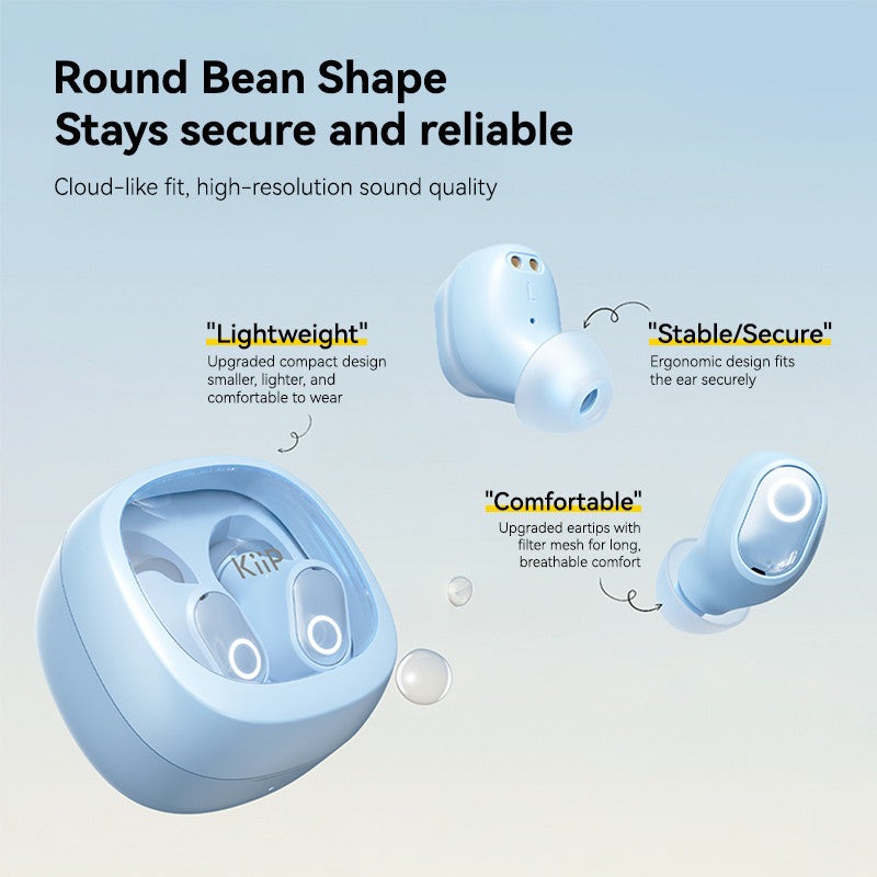 KiiP WM02S TWS Headset Bluetooth 6.0 Earphone Mini Earbuds Handsfree IPX4