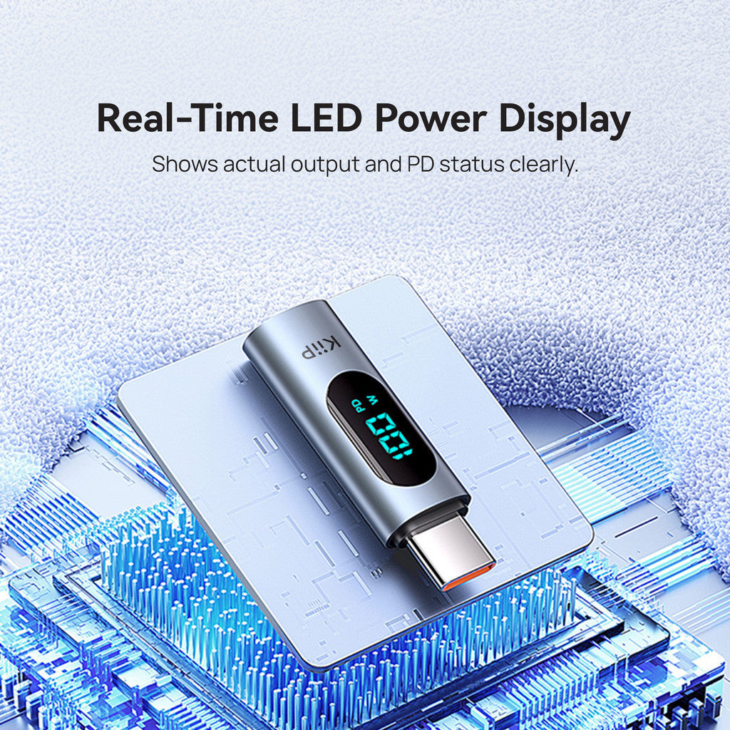 KiiP DAC HUB USB-C Adapter Digital Display Fast Charging 100W