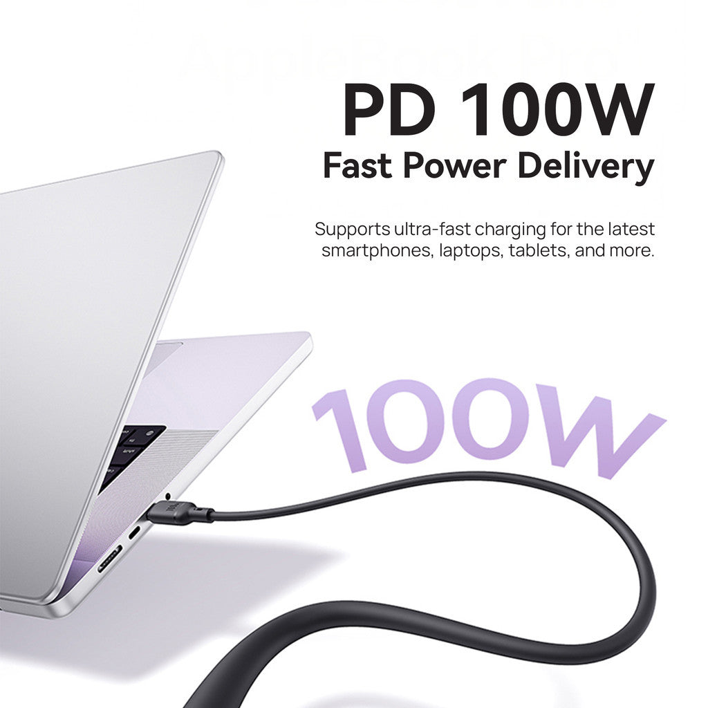 KiiP Pudding Series Fast Charging Cable 2in1 C To C PD 100W C To L 27W 1.5M