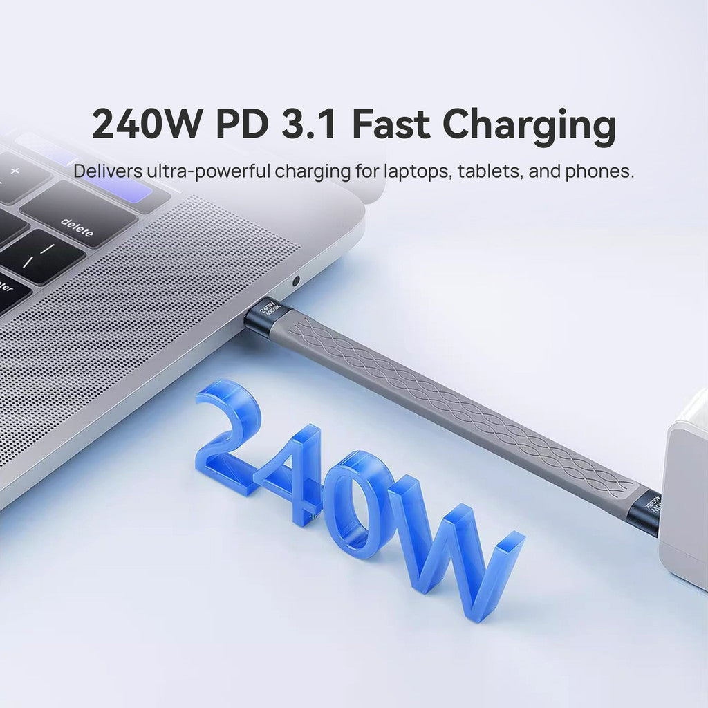 KiiP USB4 Kabel Data Mini 240W PD 3.1 Ultra-Fast Transfer 40Gbps 8K/60Hz Video Output