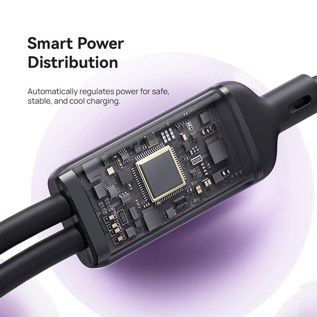 KiiP Pudding Series Fast Charging Cable 2in1 C To C PD 100W C To L 27W 1.5M