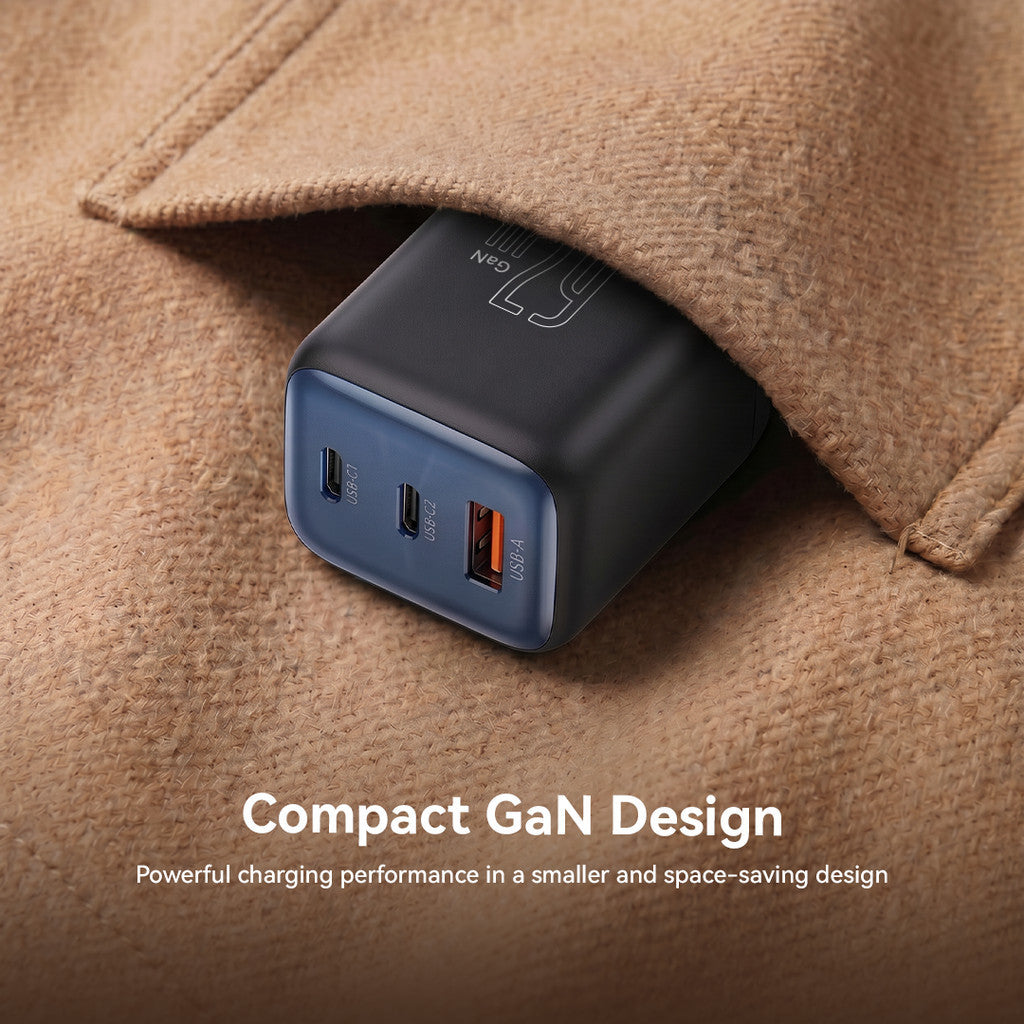 KiiP AuraMax Series GaN Charger 67W Mini Wall Adaptor Travel Kepala Charger Fast Charging