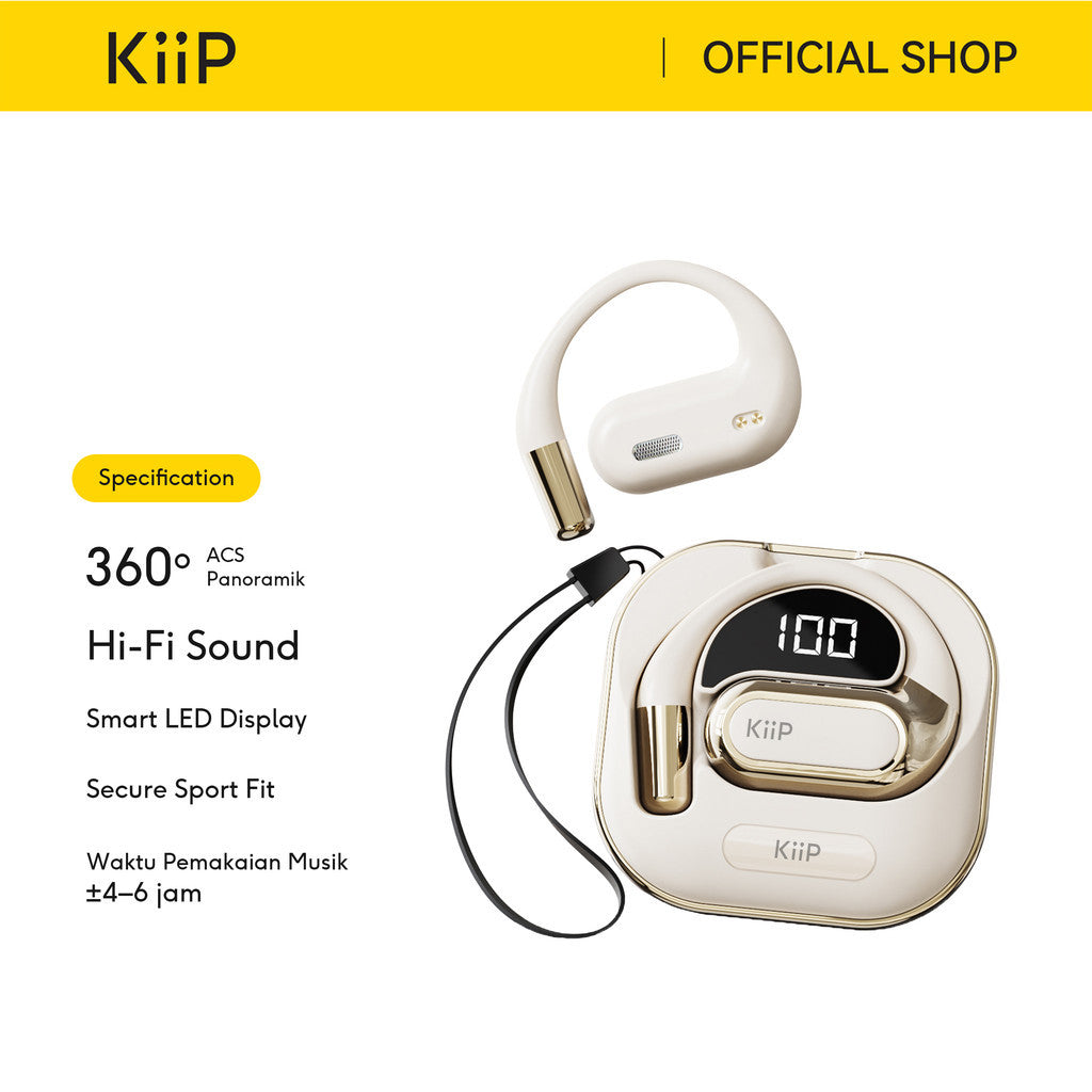 KiiP DTH21 TWS Sport Earphone OWS Headset Bluetooth Sport Gaming Low Latency HiFi Stereo