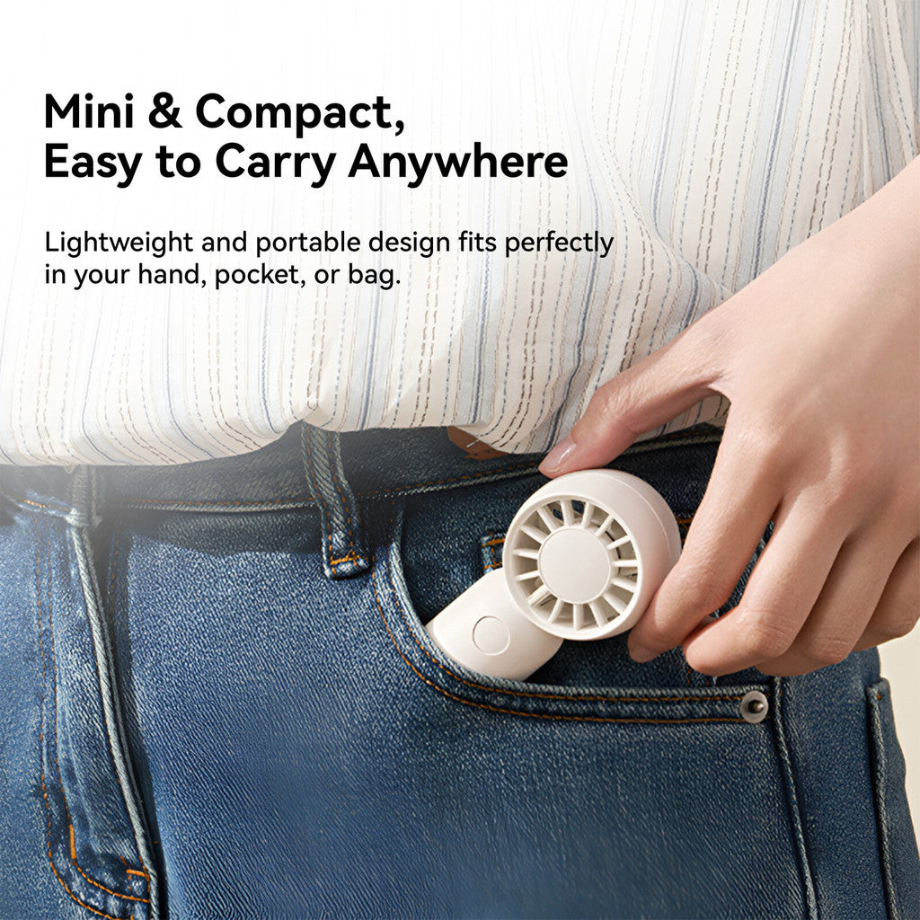 KiiP FAN08 Pocket Fan Handheld Kipas Angin Super Mini 3 Speed With Strap