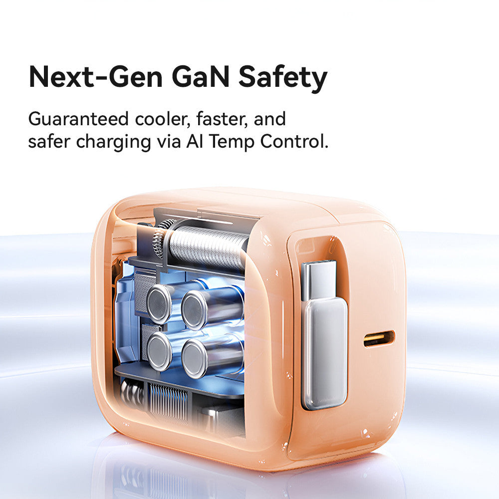 KiiP IB30 Ice Bright GaN Charger Adaptor Retractable PD 30W Fast Charging