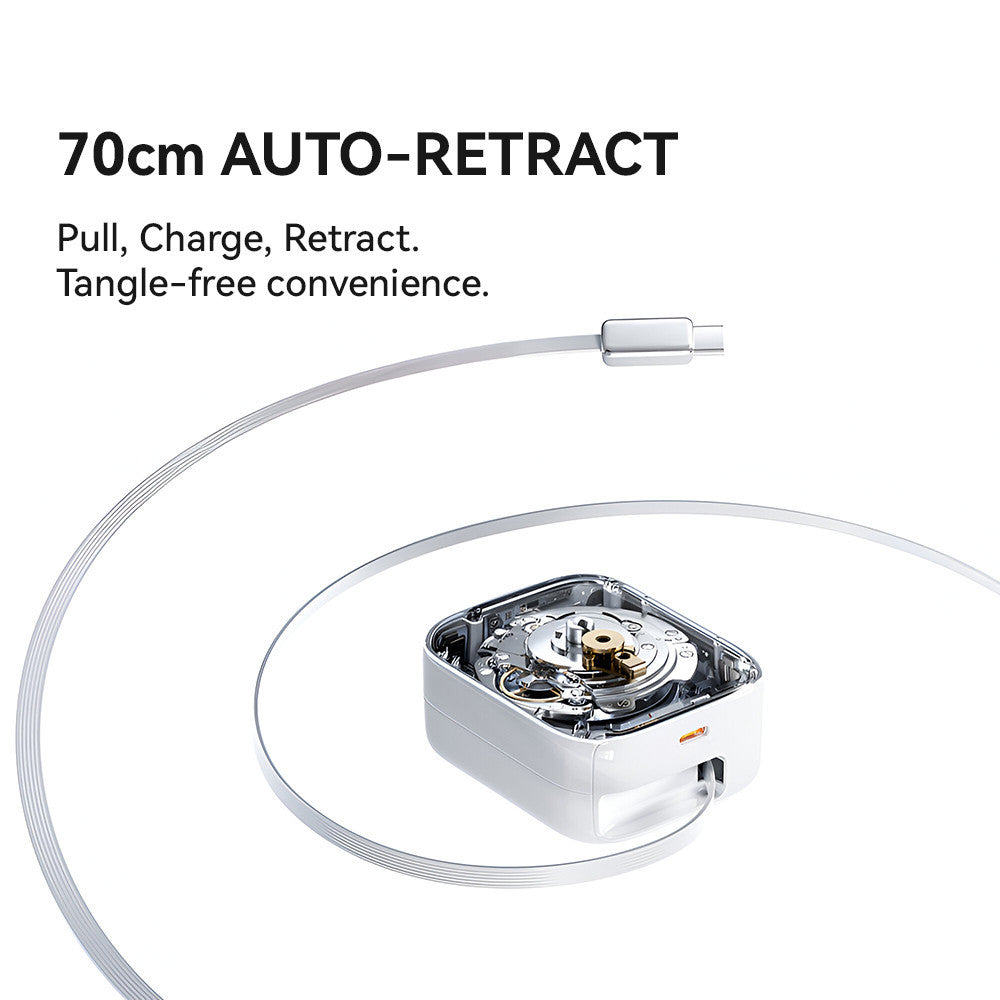 KiiP IB30 Ice Bright GaN Charger Adaptor Retractable PD 30W Fast Charging