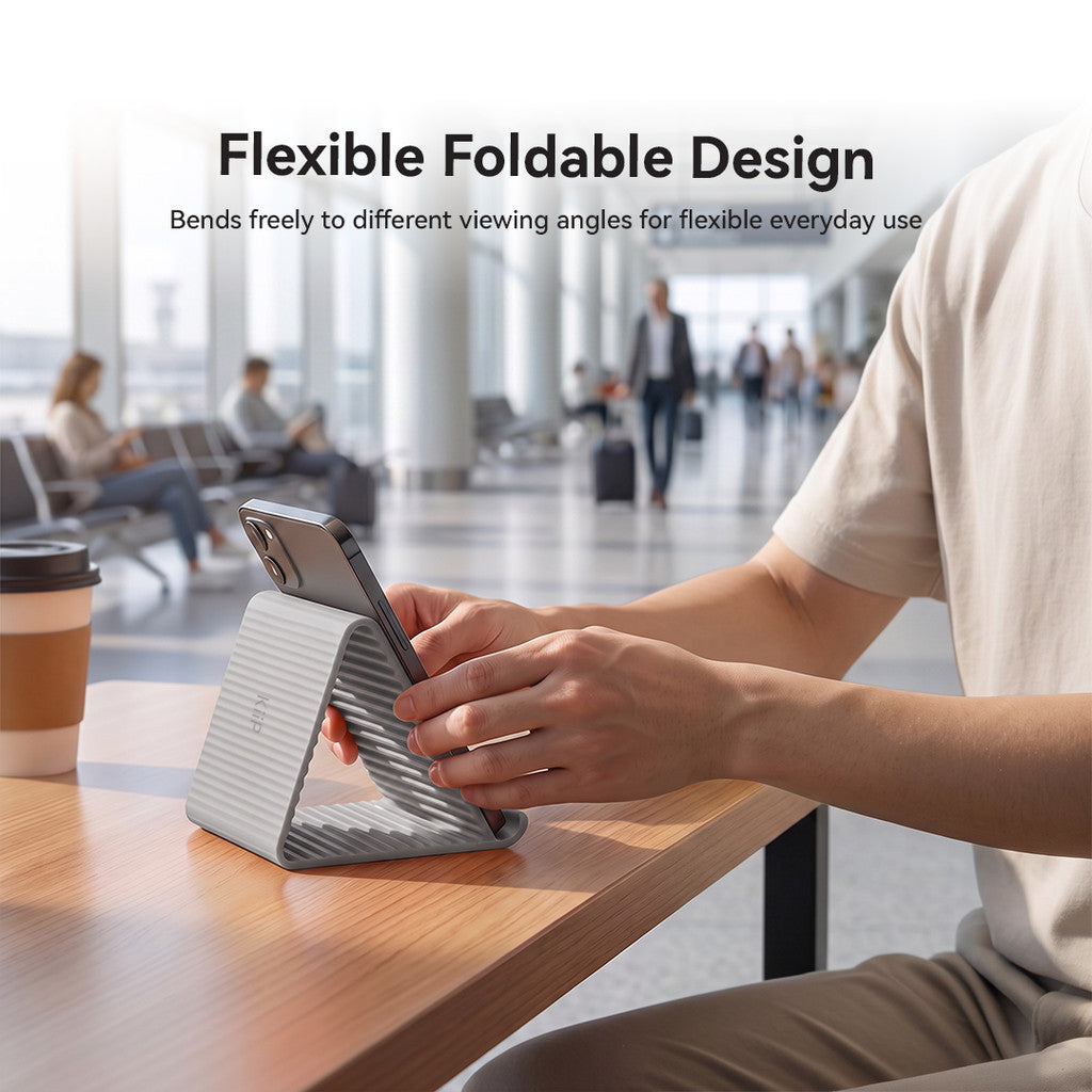 KiiP Flexible Foldable Phone Stand Phone Stand Bendable Rollable Foldable for Travel