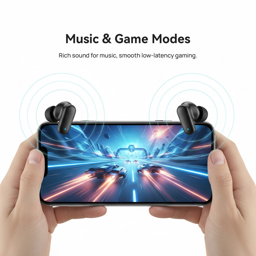 KiiP DTS26 ANC True Wireless Earphones Earbuds TWS Bluetooth 5.3 TWS Low Latency Enhanced Bass