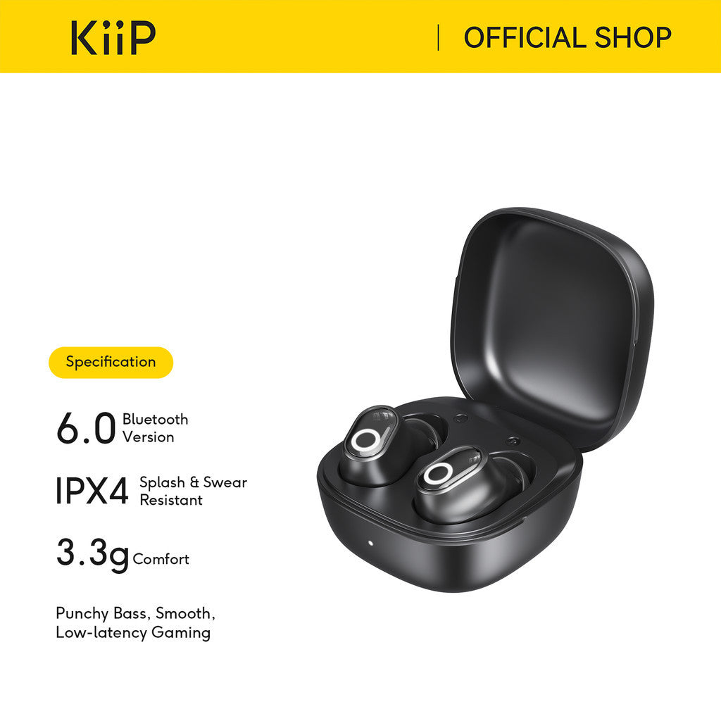 KiiP BD1S Bean Series Mini Earbuds True Wireless Earphones Bluetooth Punchy Bass