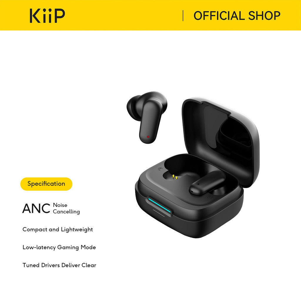 KiiP DTS26 ANC True Wireless Earphones Earbuds TWS Bluetooth 5.3 TWS Low Latency Enhanced Bass