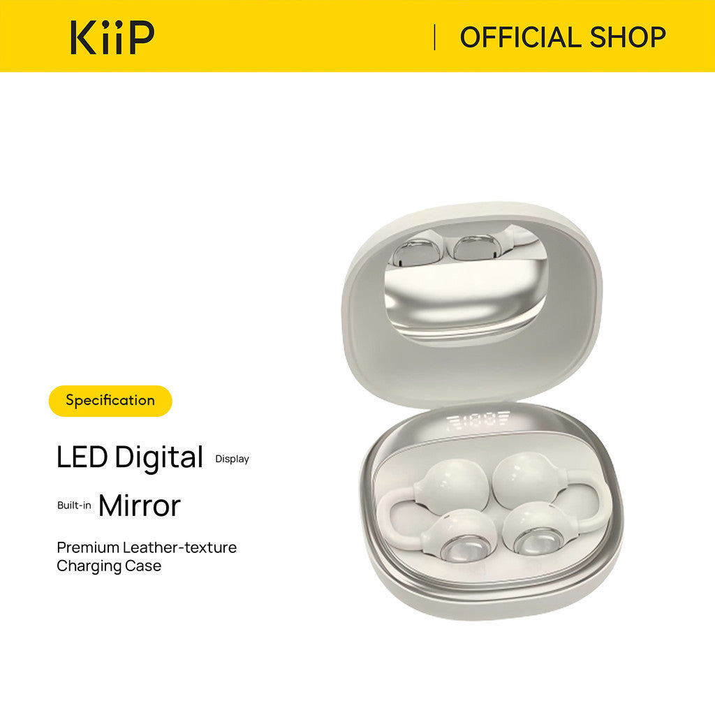 KiiP AIRNORA2 Open Ear TWS Mirror Clip-Earphone Low Latency