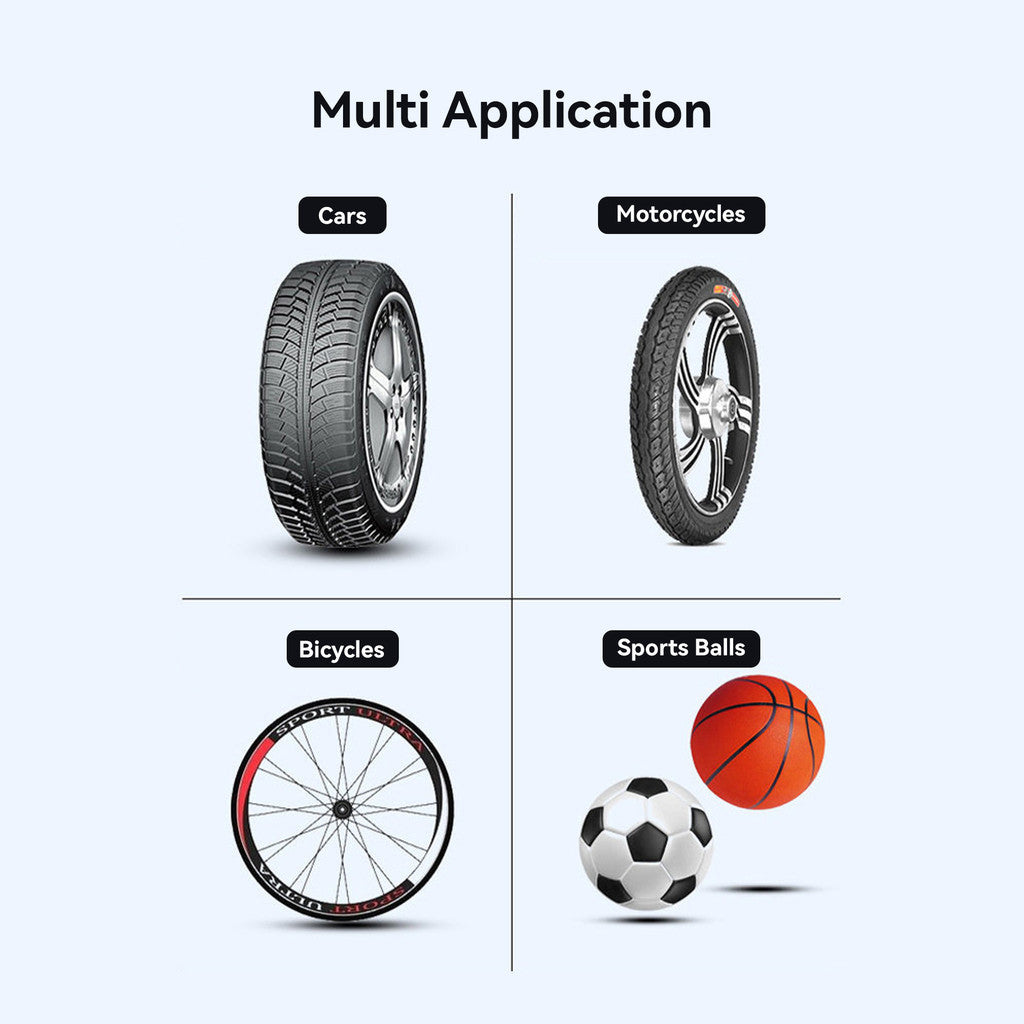 KiiP EAP01 Portable Car Tire Inflator Pompa Ban Motor Dan Mobil Electric Air Pump Car Air Pump Portable Mini Pompa Angin Elektrik 18L 60W