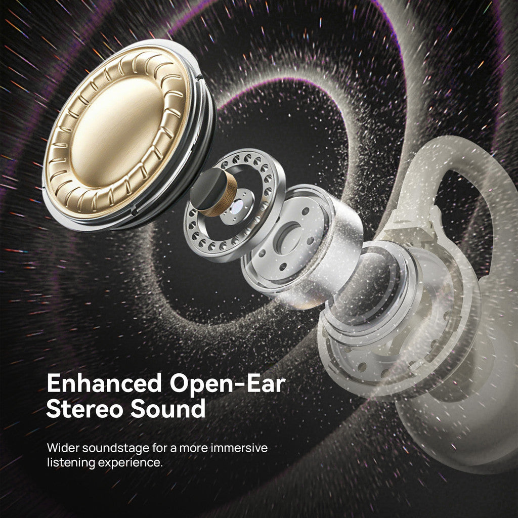KiiP AIRNORA2 Open Ear TWS Mirror Clip-Earphone Low Latency