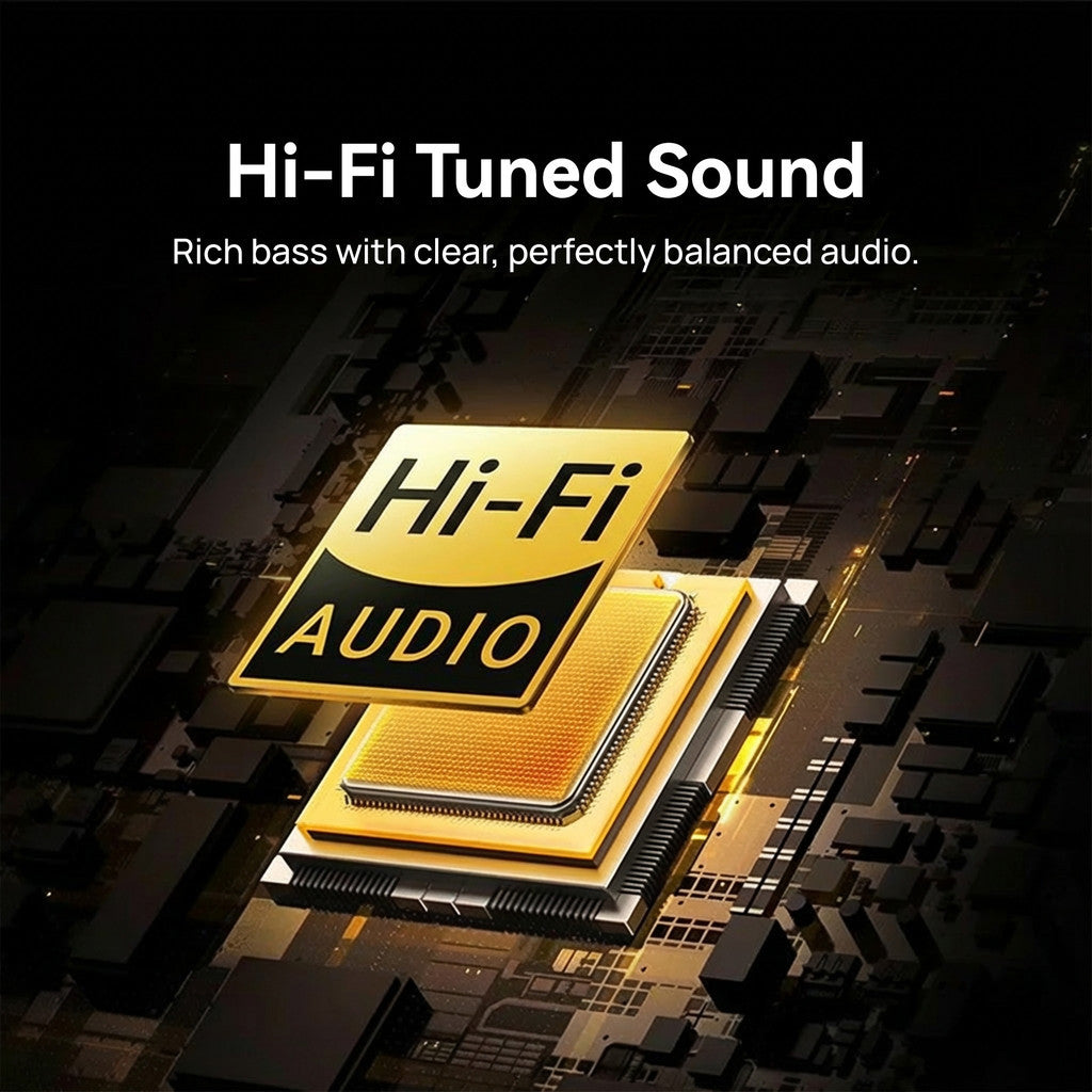 KiiP TH100 ANC Wireless/Wired Over-Ear Headphone Spatial Audio