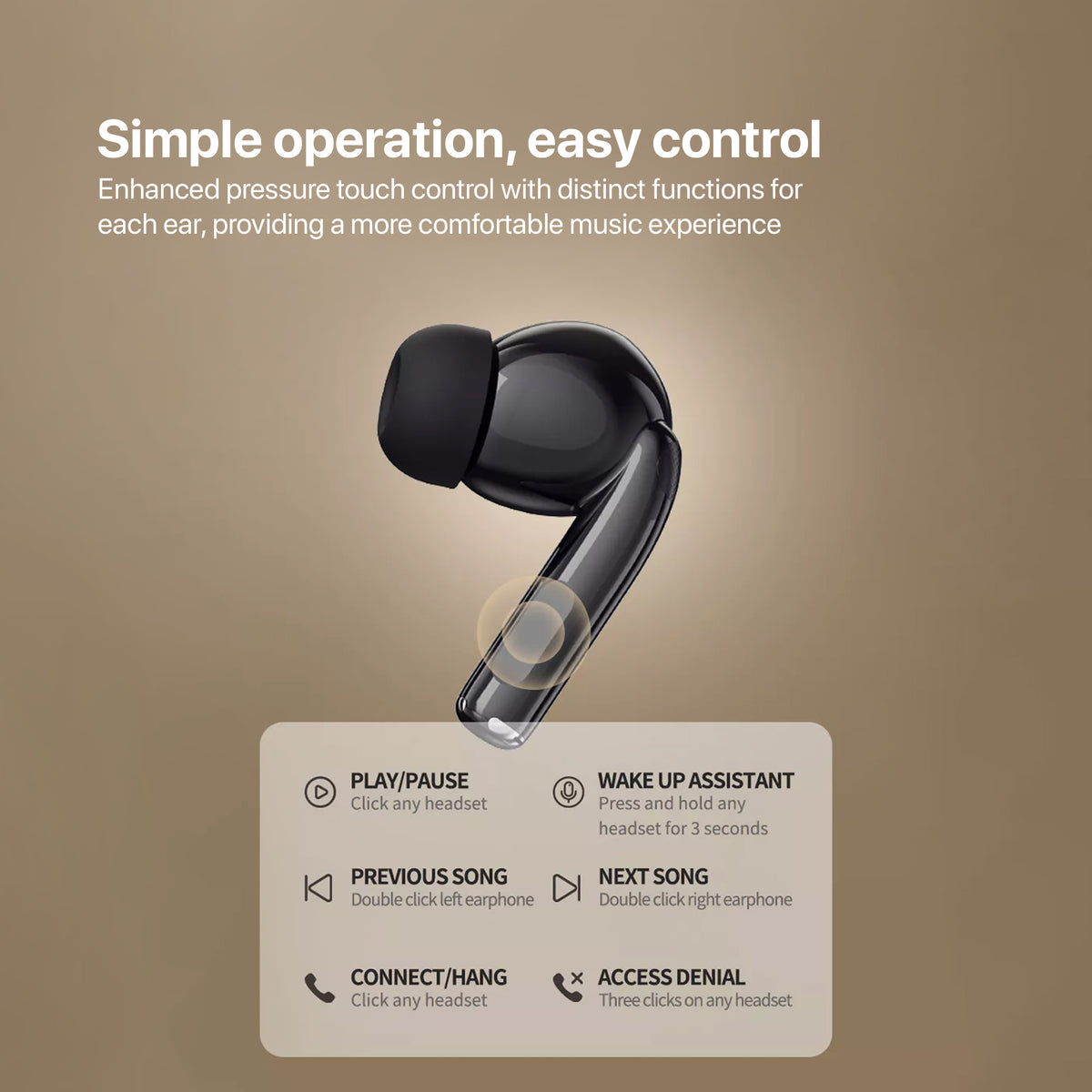 EA230 True Wireless Bluetooth Mini Earbuds Earphone TWS Ambient Sound Stereo