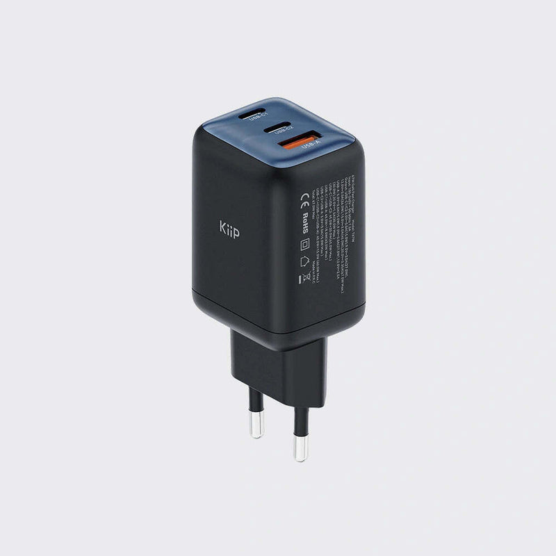 KiiP AuraMax Series GaN Charger 67W Mini Wall Adaptor Travel Kepala Charger Fast Charging