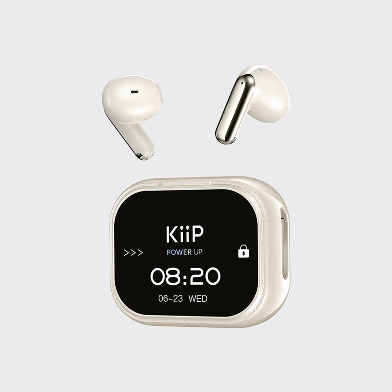 KiiP DTS29 TWS Bluetooth Headset Earphone BT 6.0 Large Touch Screen Noise Reduction IPX5