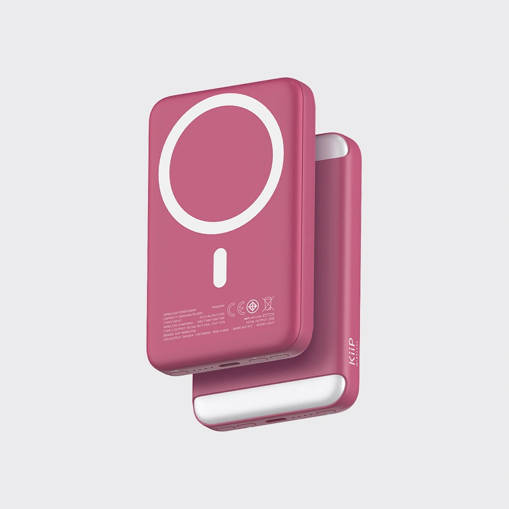 KiiP Wireless EW71 Powerbank Dual Magnetic Fill Light Fast Charge 20W