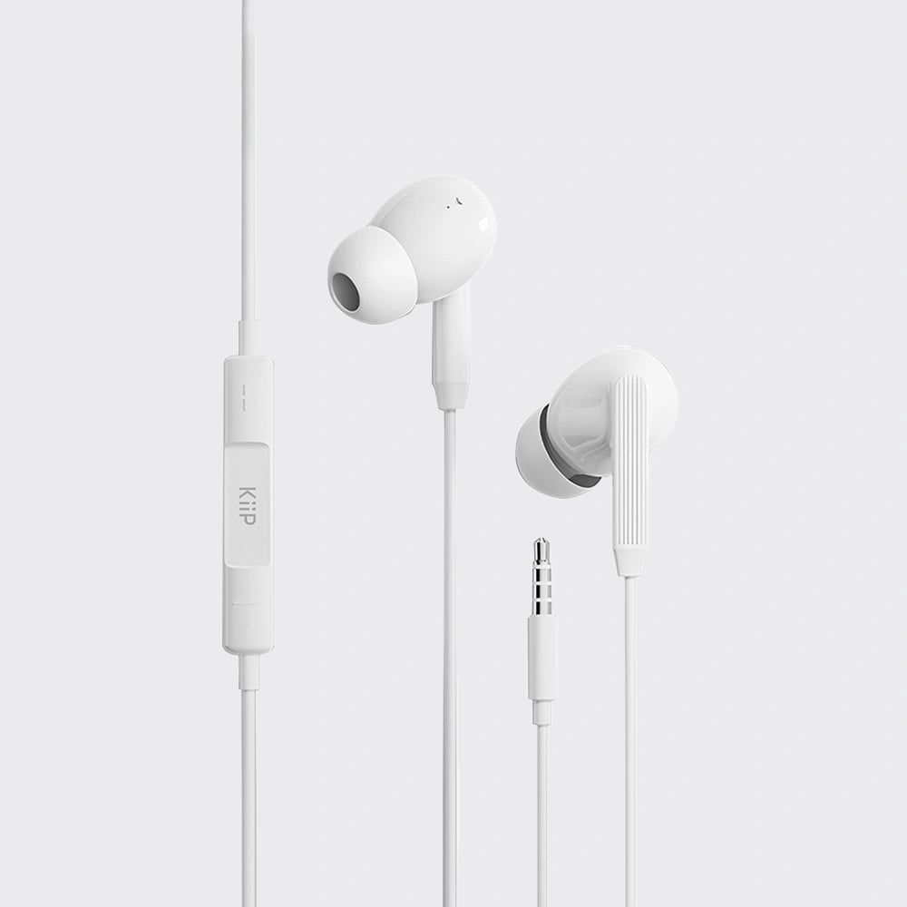 KiiP Headset Wired HiFi Earphone Kabel ENC Call Noise Cancellation Headset Kabel Anti Delay