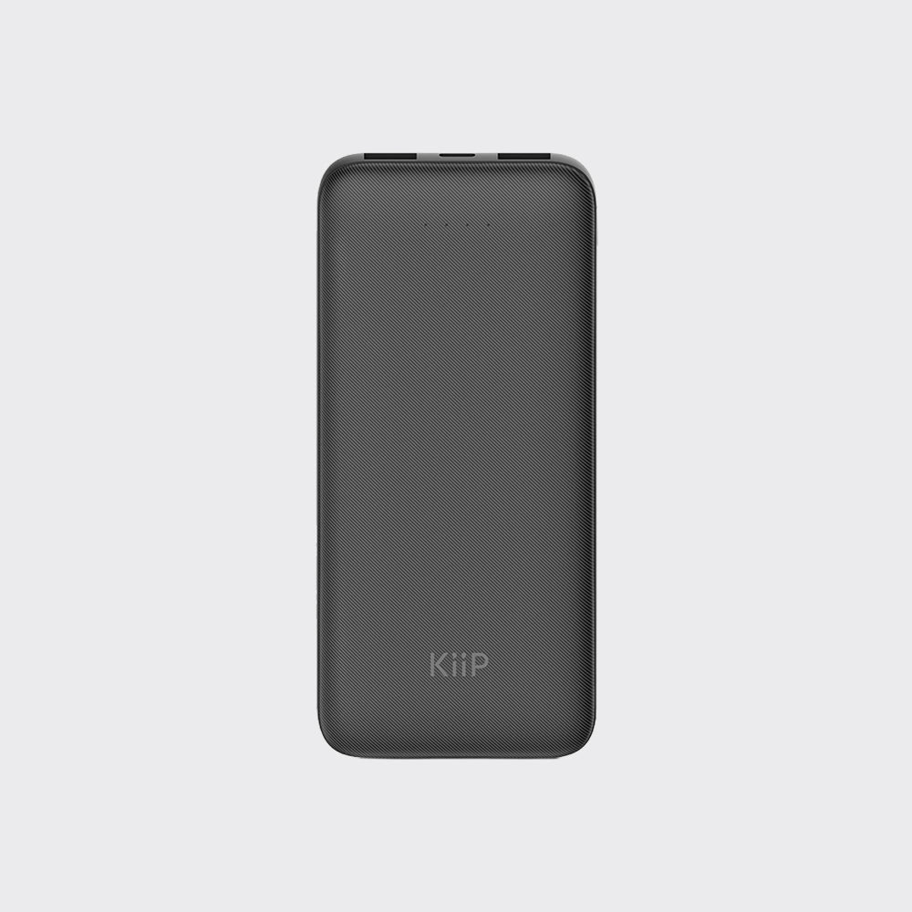 KiiP E33 Power Bank Slim 10000mAh Dual Input Type-C Micro USB Port