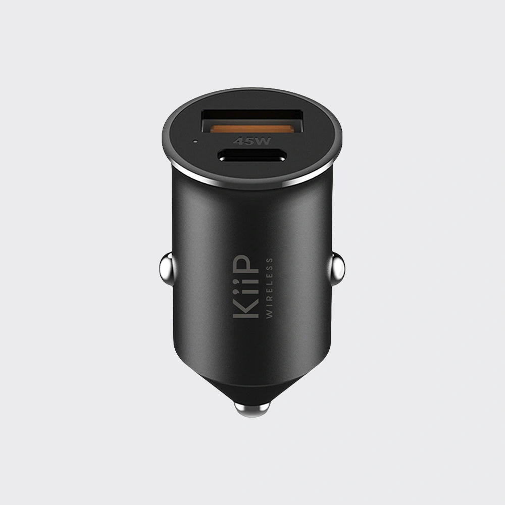 KiiP C8 Car Charger Mobil 45W Type-C+USB Fast Charging
