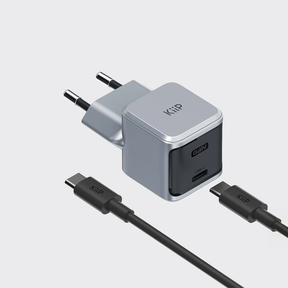 KiiP Wall Charger 30W Mini Adaptor GaN3 Fast Charger PD QC 3.0
