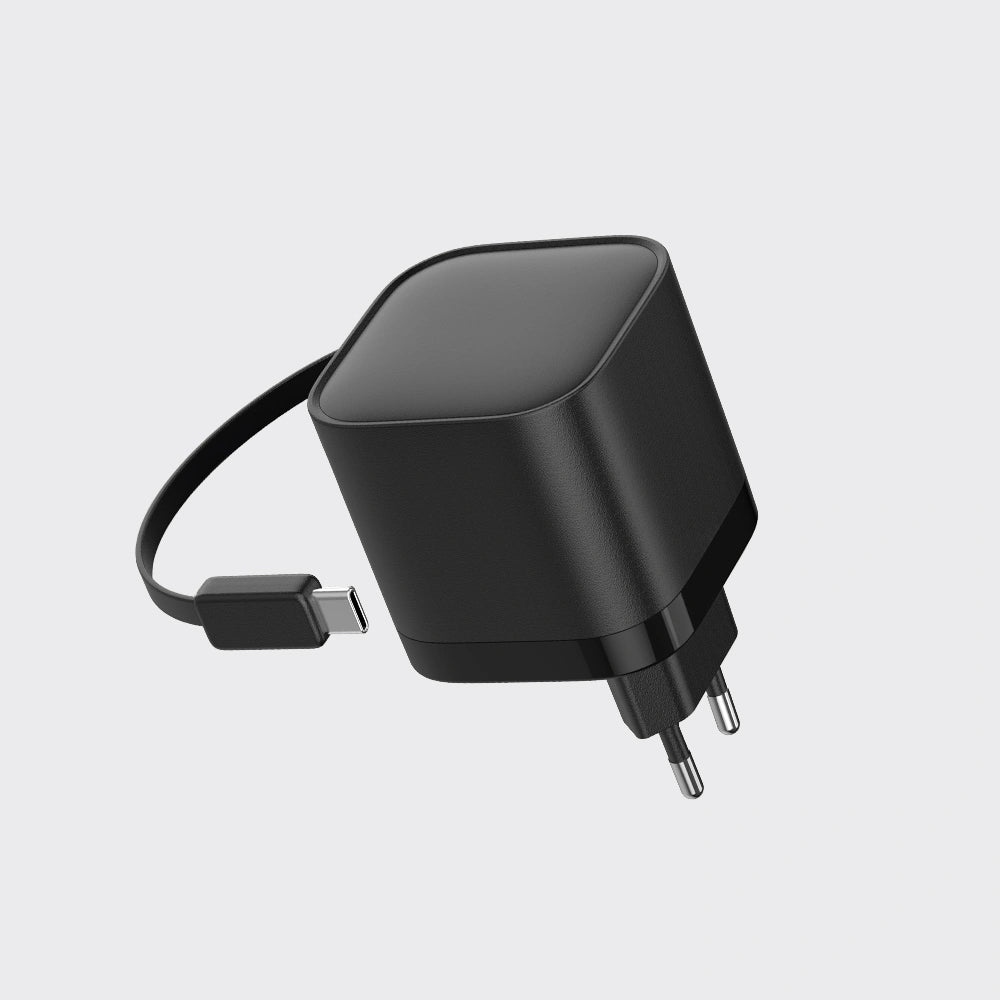 KiiP WH31 Adapter Charger 3in1 Fast Charging GaN 65W Retractable Cable
