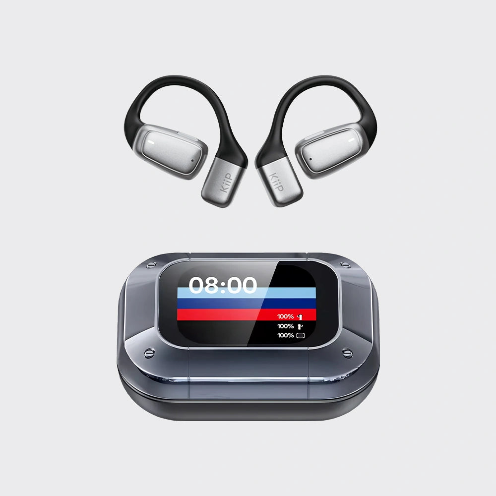 KiiP DTH15 Ows Open Ear Tws Sport IPX5 Earphone Smart Touchscreen HD Call