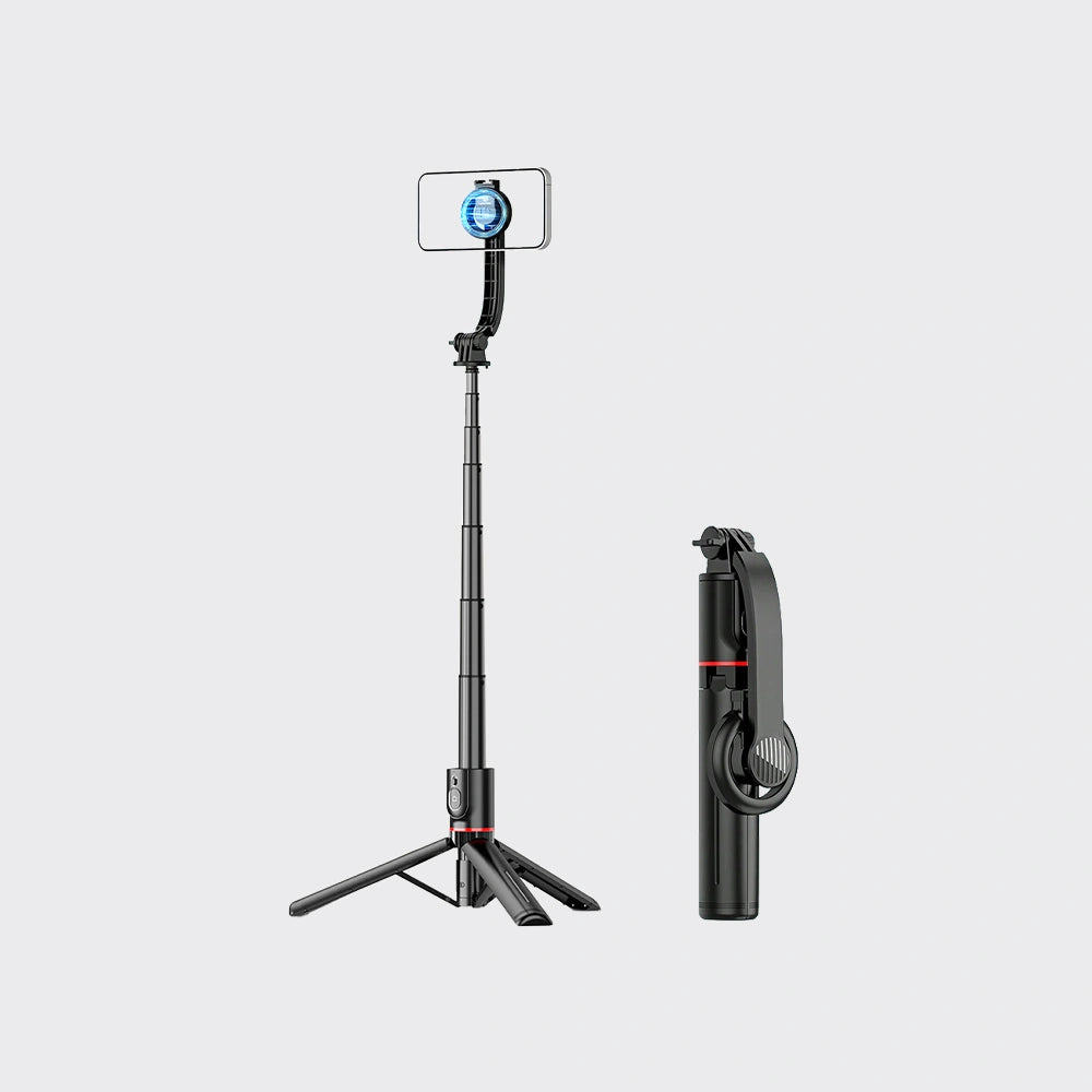 KiiP Wireless Selfie03 Tongsis Bluetooth Adjustable Tripod Magnetic Selfie Stick Magsafe Handphone