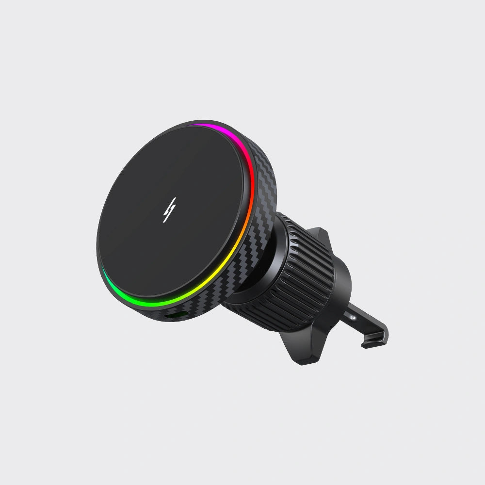 KiiP MG10C Magnetic Wireless Fast Charging Car Phone Holder 15W 360 Degree Rotation Air Vent Mobil